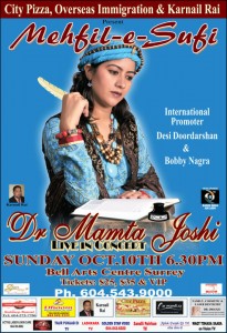 Dr. Mamta Joshi, Canada Tour